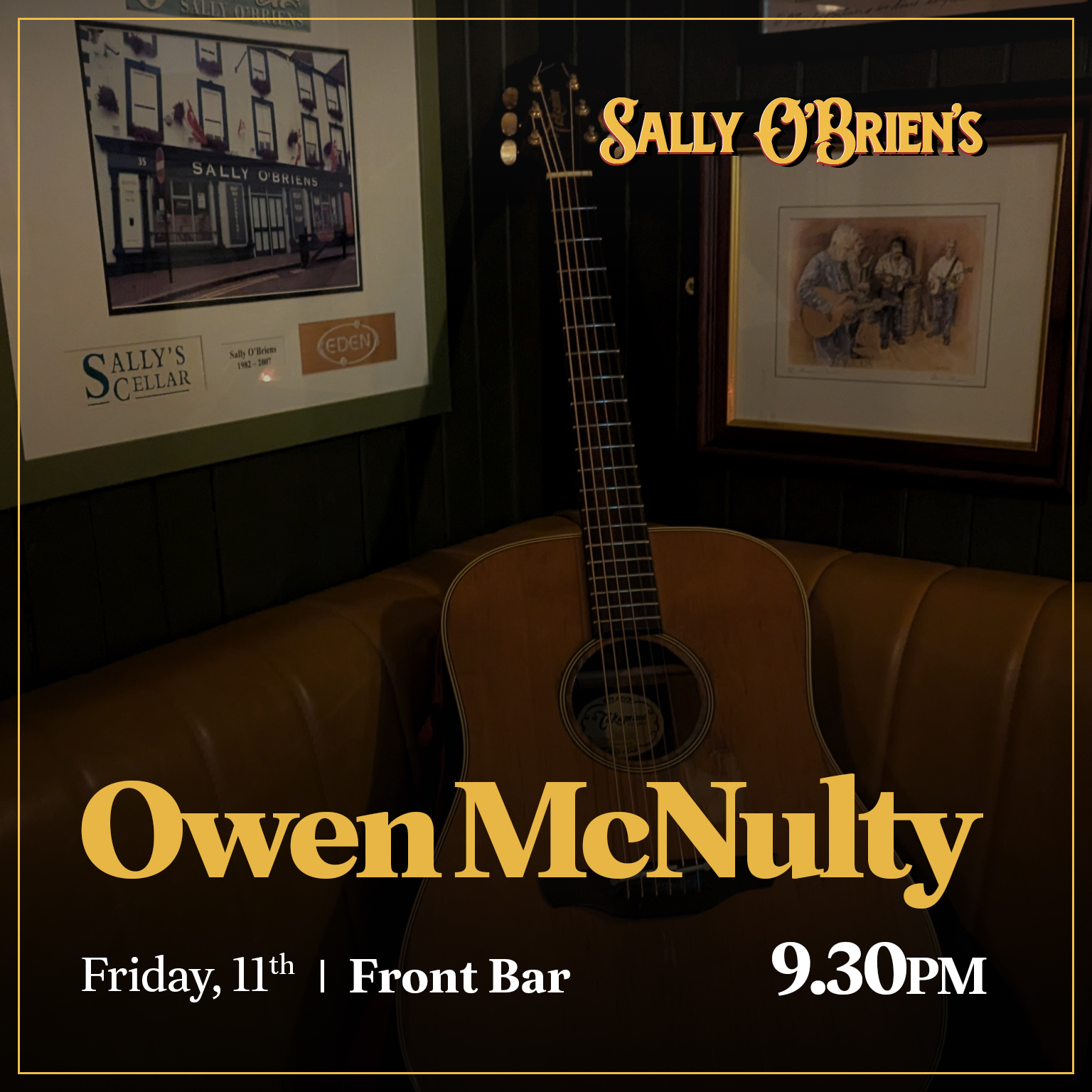Fri, 11th | Owen McNulty | 9.30pm